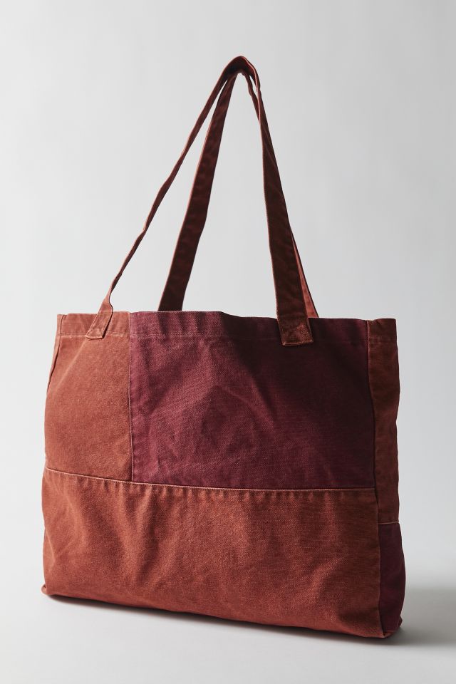 Urban Renewal Remnants Canvas Patchwork Tote Bag #1