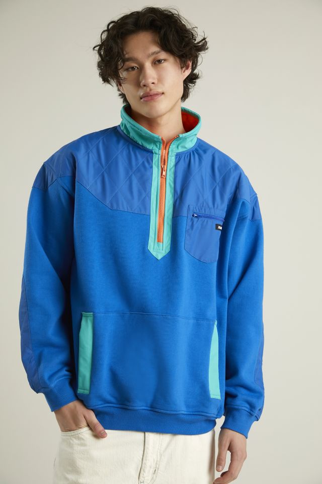 XLARGE Paneled Nylon Quarter-Zip Sweatshirt