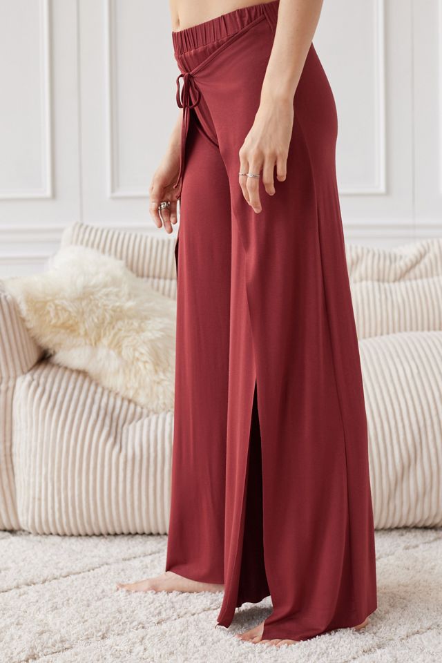 Out From Under Desiree Wide Leg Side Slit Pant | Urban Outfitters