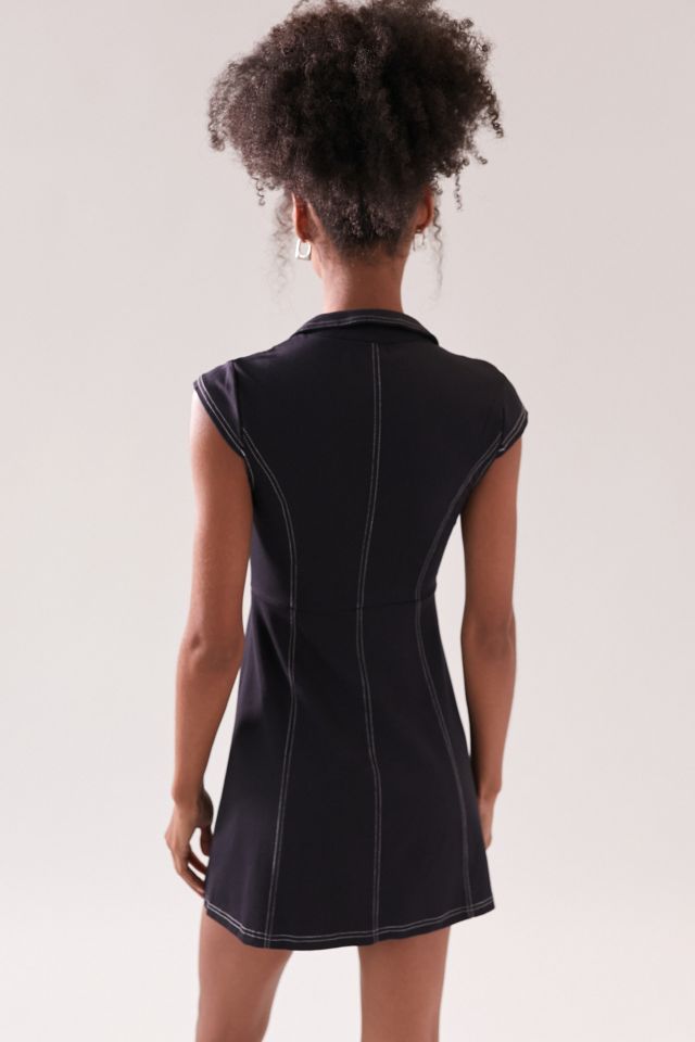 UO Amal Zip-Front Mini Dress #1