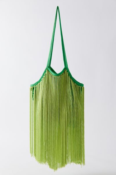Fringe Mesh Tote Bag | Urban Outfitters