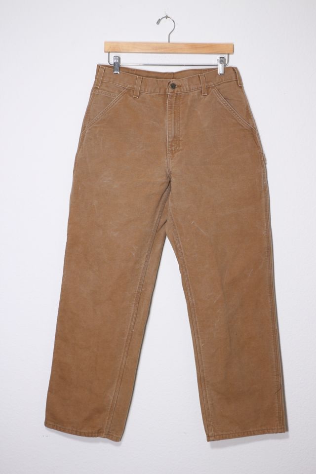 Carhartt flannel lined carpenter clearance pants