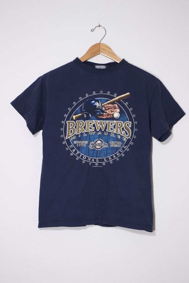 Milwaukee brewers retro t hot sale shirt