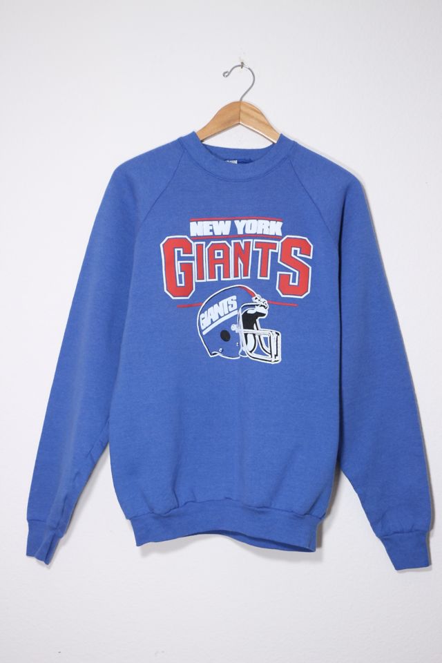 Vintage New York Giants Puff Print Crewneck Sweatshirt Urban