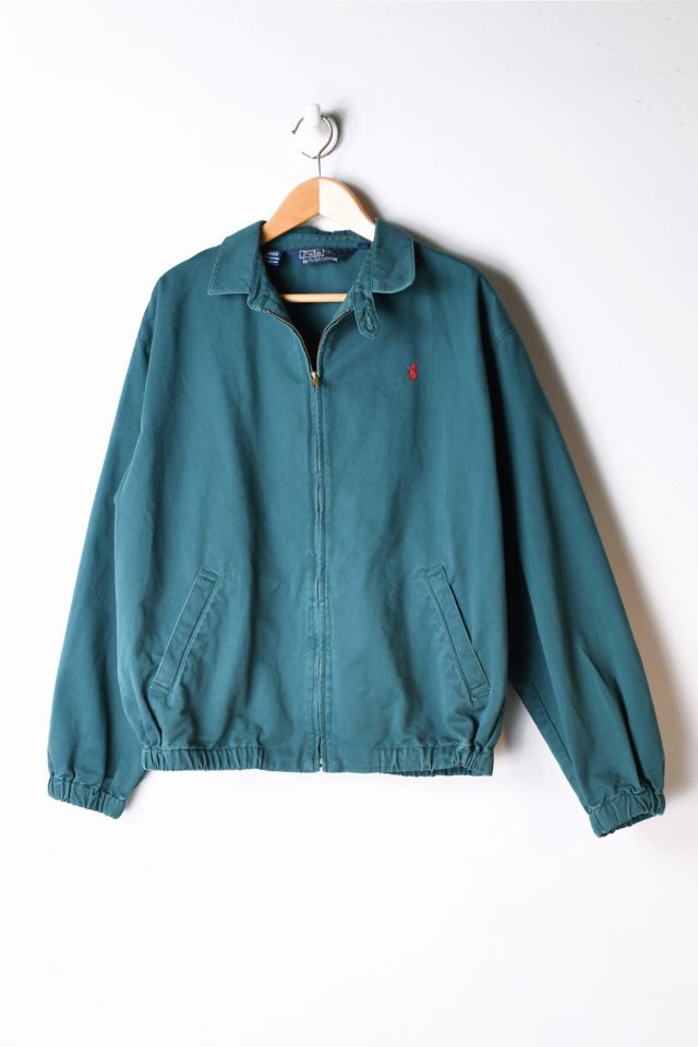 Dark green polo clearance jacket