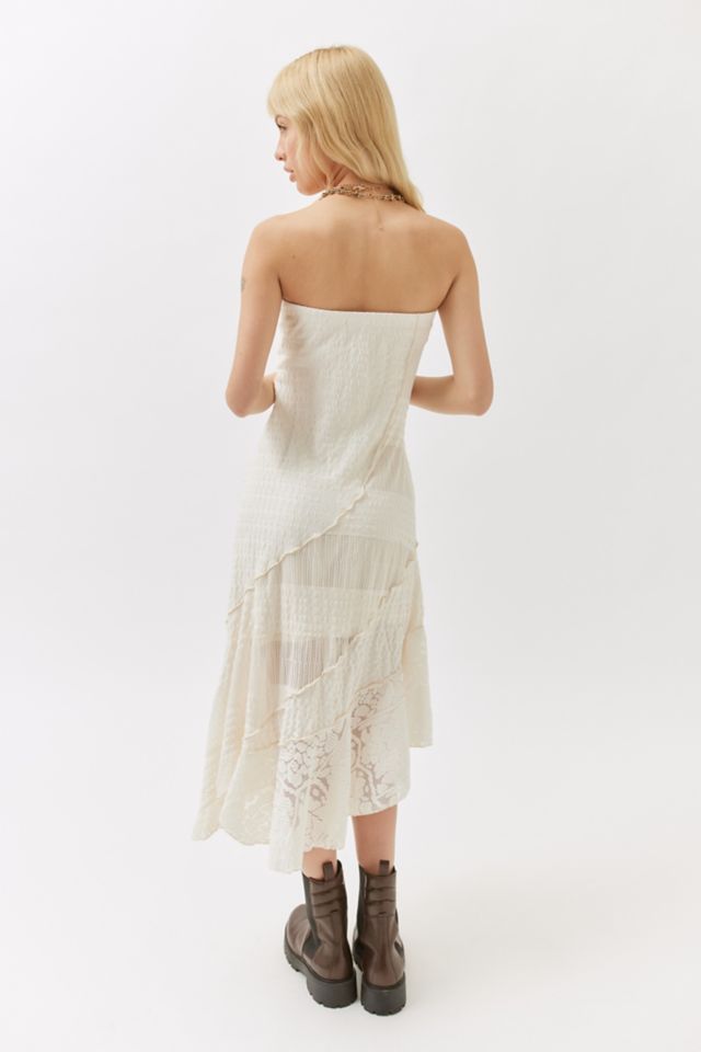 UO Ellie Spliced Strapless Dress #1