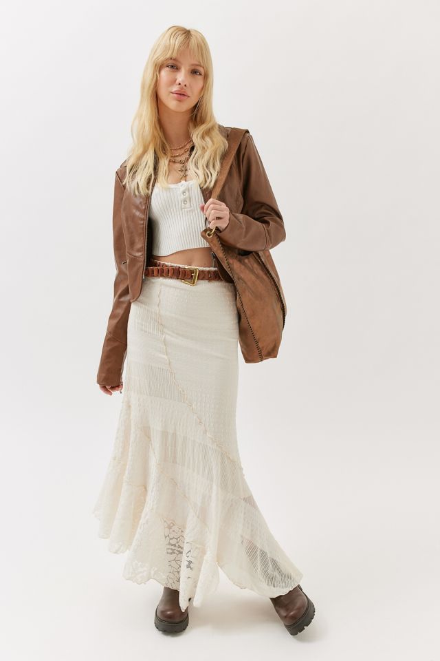 UO Ellie Spliced Strapless Dress #3