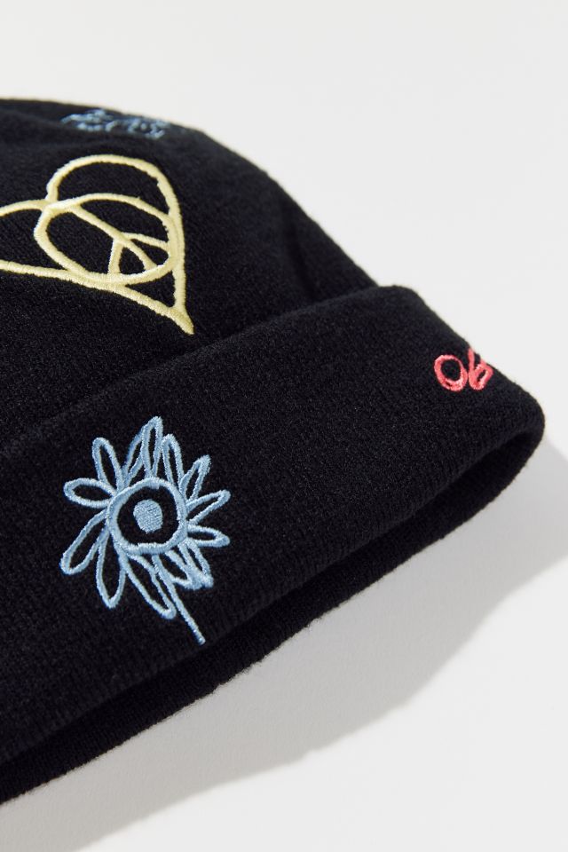 OBEY Yeji Embroidered Beanie #1