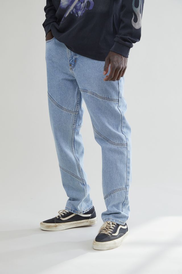 BDG Vintage Slim Fit Wavy Patch Jean – Light Wash | Urban Outfitters