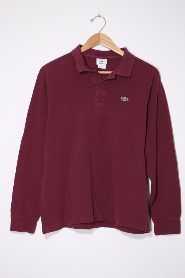 Vintage Lacoste Pique Long Sleeve Polo Shirt 02 | Urban Outfitters
