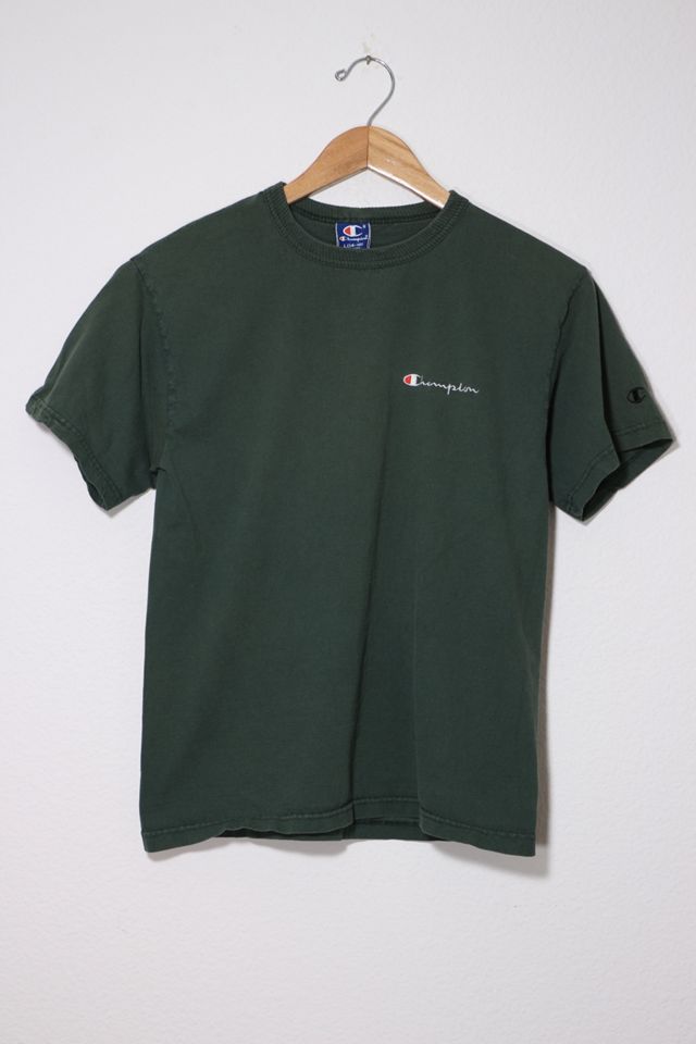 Vintage Champion Embroidered Logo T Shirt Made in USA | Urban Outfitters