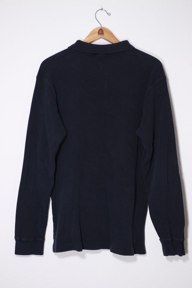 Vintage Polo Ralph Lauren Waffle Knit Long Sleeve Polo Shirt #2