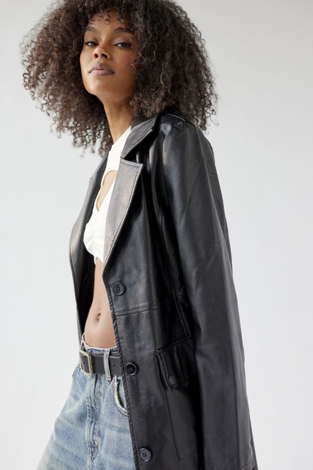 Urban outfitters leather outlet jacket