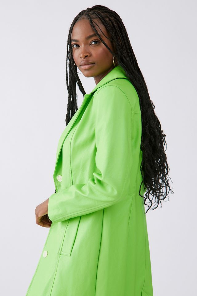 UO Lara Faux Leather Coat #2