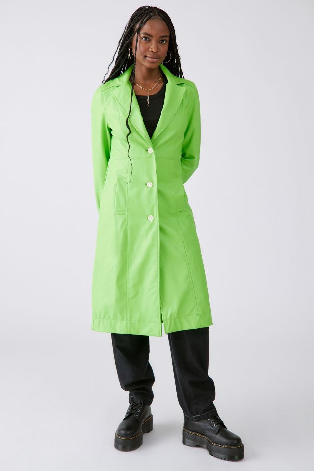UO Lara Faux Leather Coat #3
