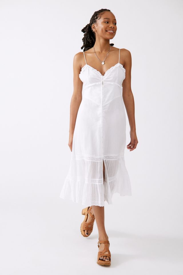 Urban outfitters deals white midi dress