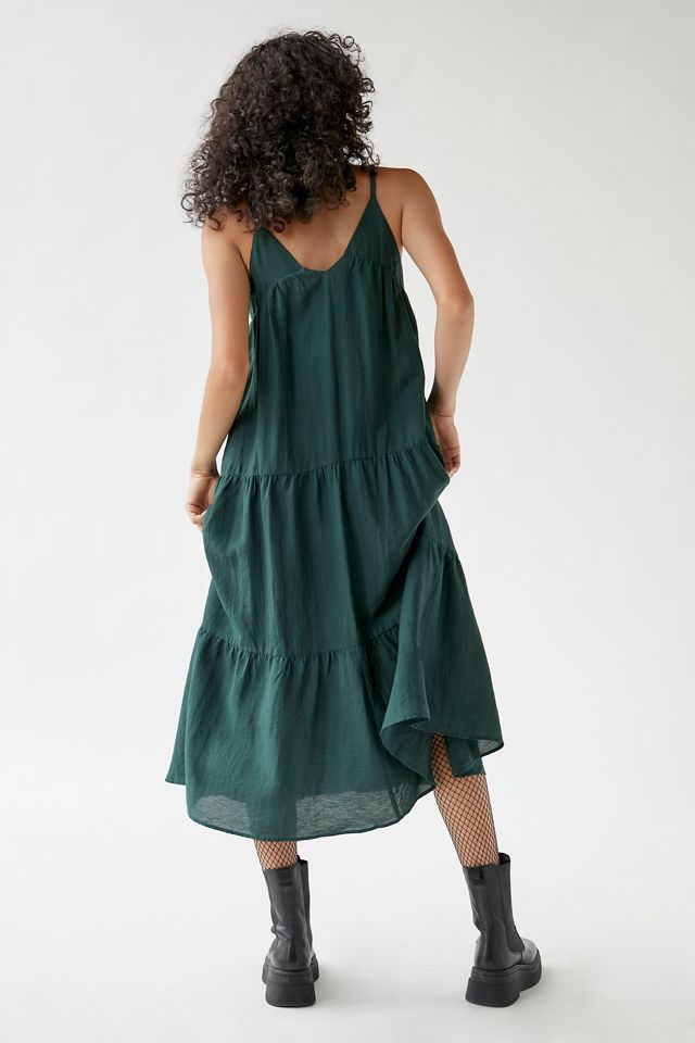 Moon River Tiered Midi Dress