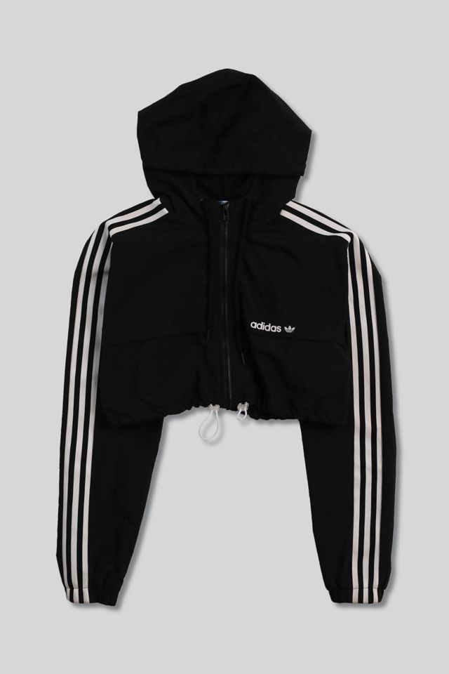 Adidas jacket cropped on sale