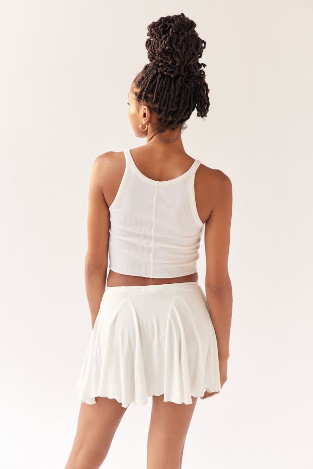 UO Cherry Ribbed Mini Skirt #2