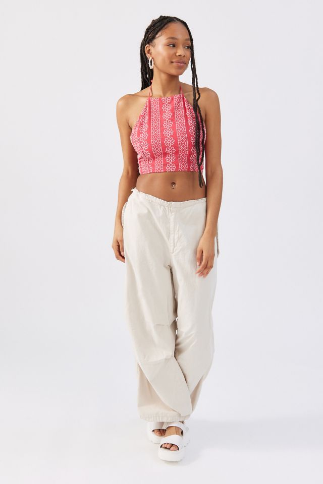 UO Emmy Embroidered Halter Top #3