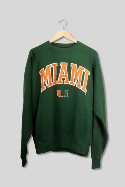 Vintage University Of Miami Crewneck Sweatshirt