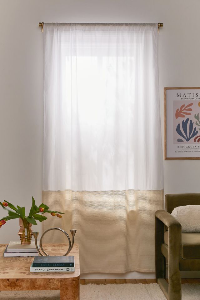 Olivia Pieced Eyelash Window Panel | Urban Outfitters