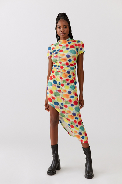 midi dress asymmetrical