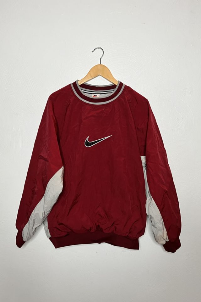 Red nike hot sale pullover windbreaker