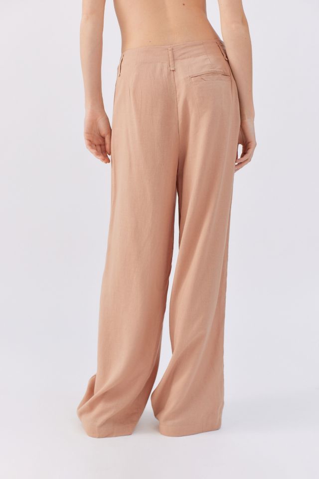 UO Nothing But Business Linen Trouser #1