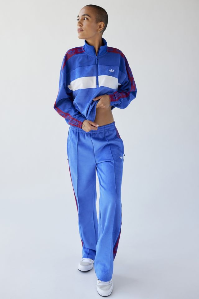 Velour Track Pant Blue