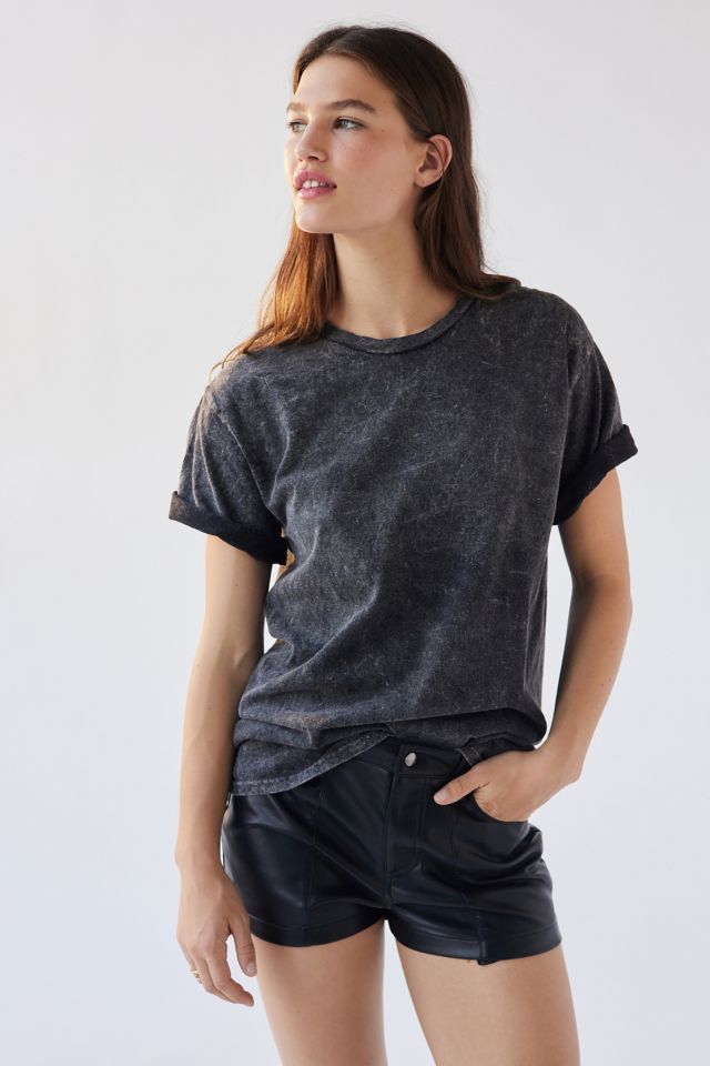 BDG Faux Leather Low-Rise Short #4