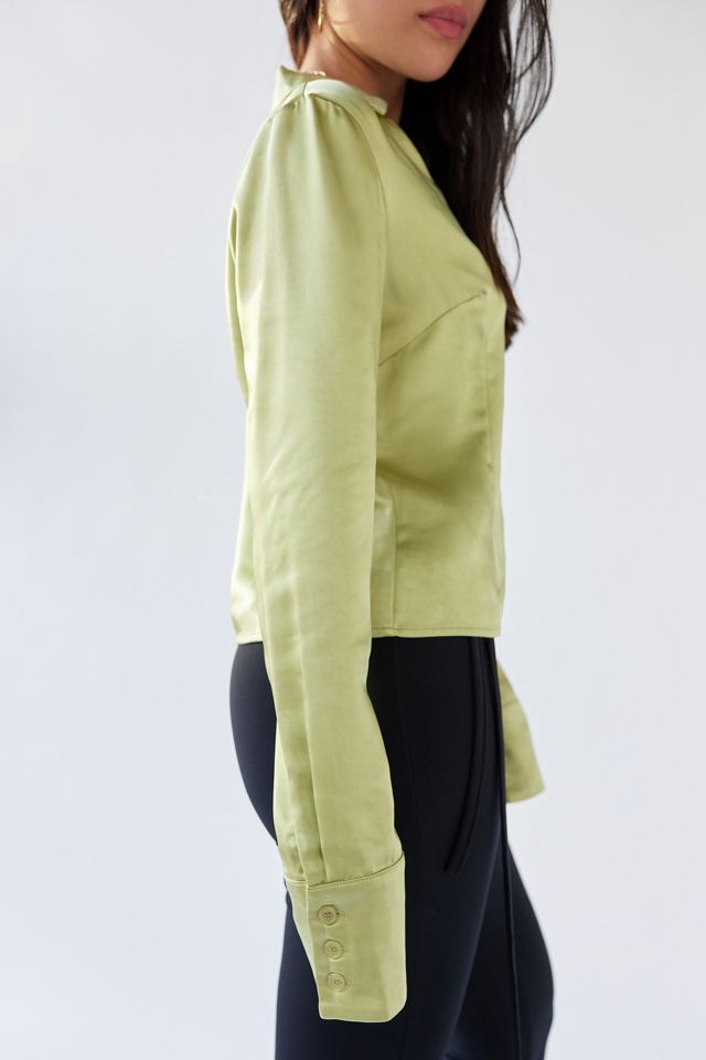 Motel Edzia Satin Open-Front Top #3