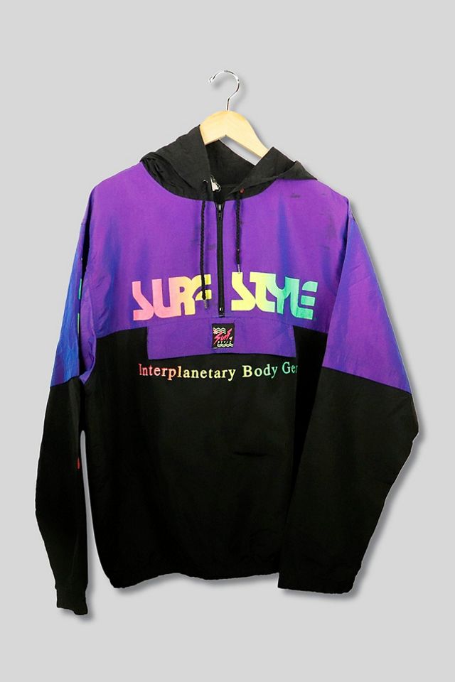 Vintage Surf Style Half Zip Wind Breaker Fits All | Urban Outfitters