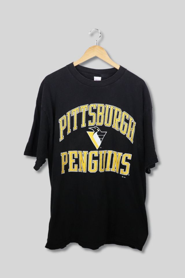 Vintage Pittsburgh Penguins T Shirt Tee Fruit of the Loom Made 