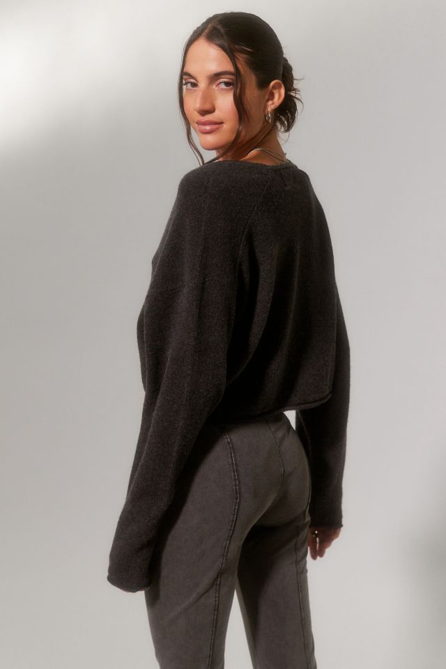 BDG Valeria Cropped V-Neck Sweater