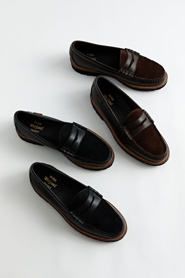 G.H. Bass Larson Leather & Suede Loafer | Urban Outfitters