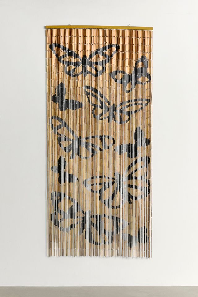 Butterfly Bamboo Beaded Curtain | Urban Outfitters