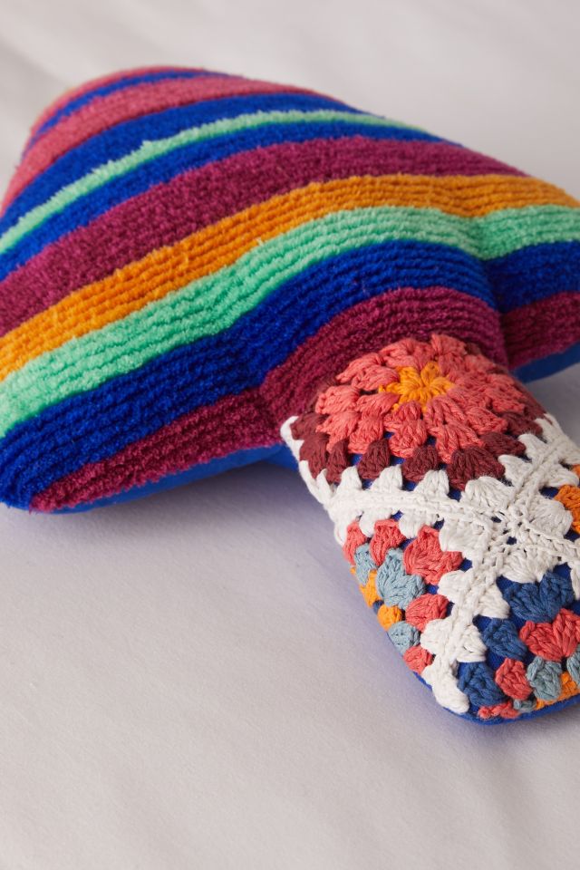 Shaped Crochet Mushroom Throw Pillow #2