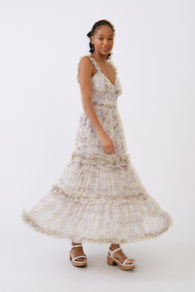 Dress Forum Floral Tiered Midi Dress | Urban Outfitters
