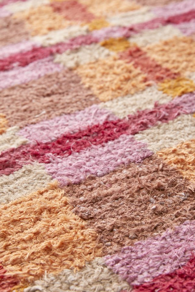 Plaid Tufted Shaggy Rug #2