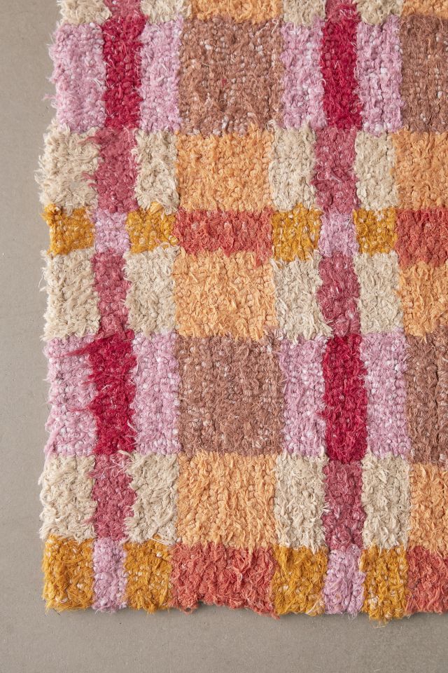 Plaid Tufted Shaggy Rug #3