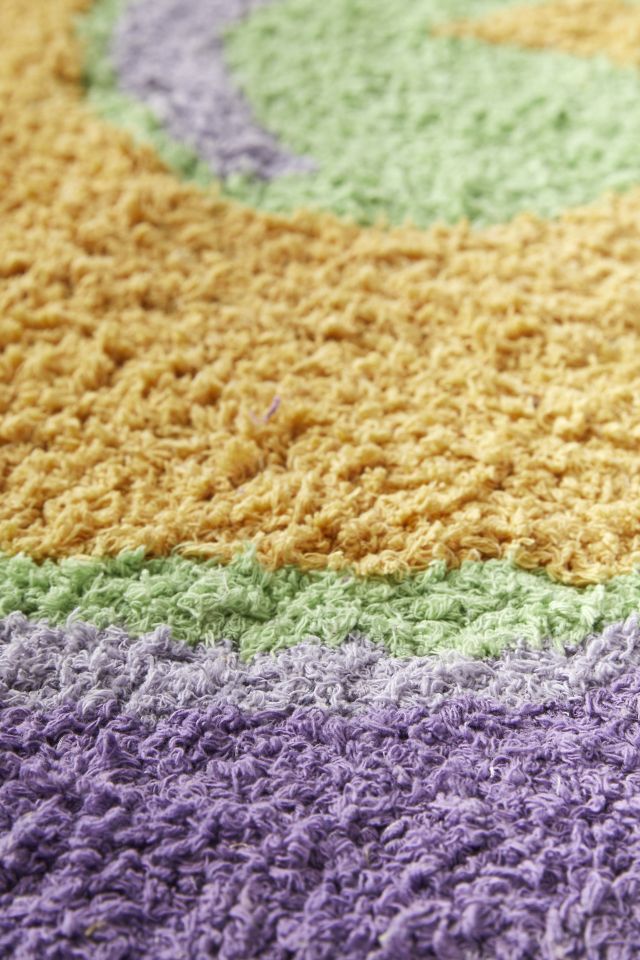Spiral Woven Shag Rag Rug #2