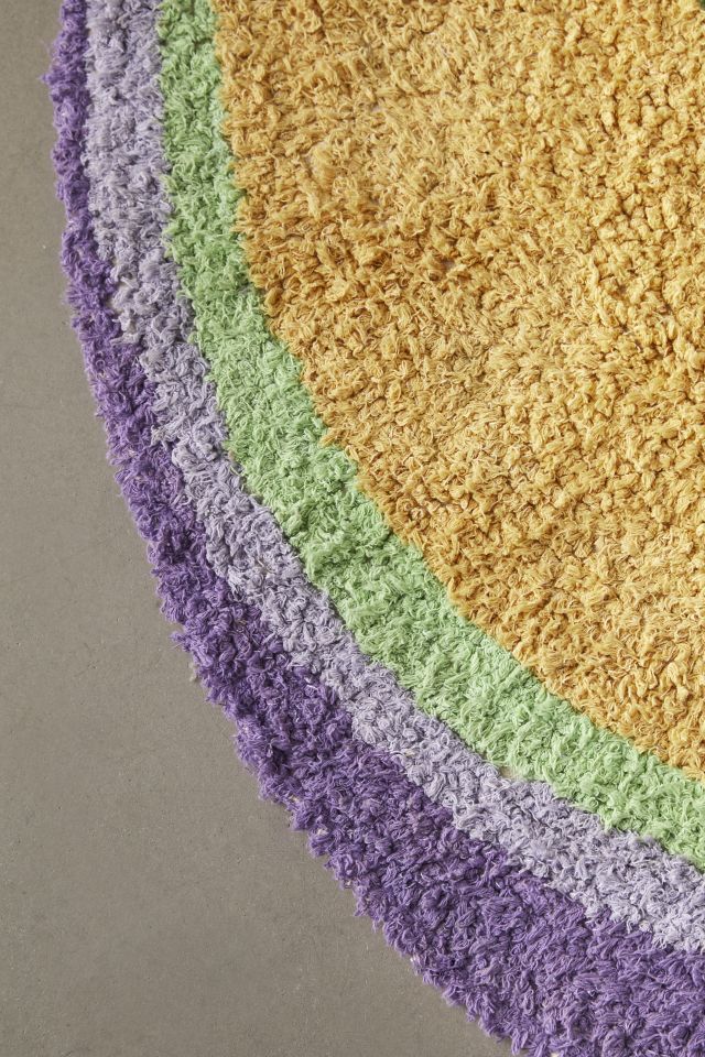 Spiral Woven Shag Rag Rug #3
