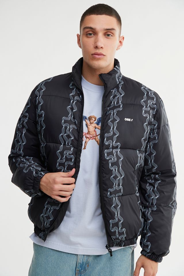 OBEY Benny Reversible Puffer Jacket | Urban Outfitters