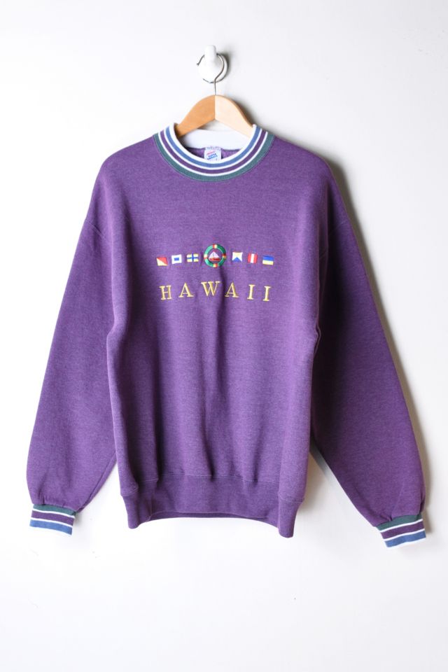 Vintage 90s Hawaii Purple Sweatshirt | Urban Outfitters