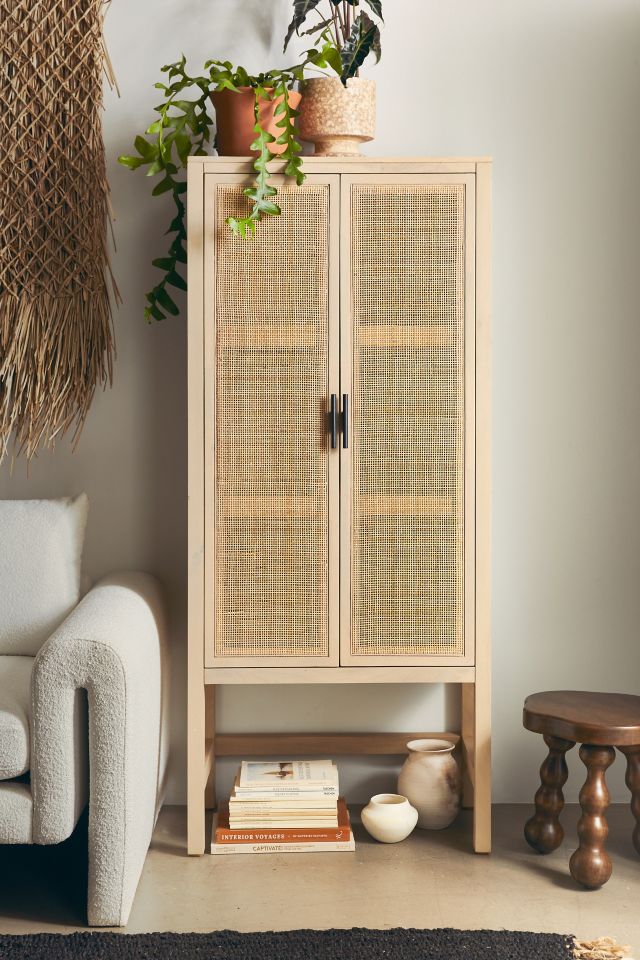 Urban outfitters store cane cabinet