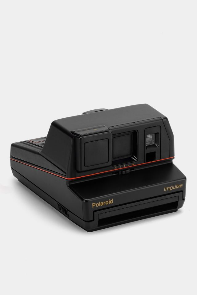 Vintage Polaroid Black Impulse 600 Instant Camera Refurbished by Retrospekt #1