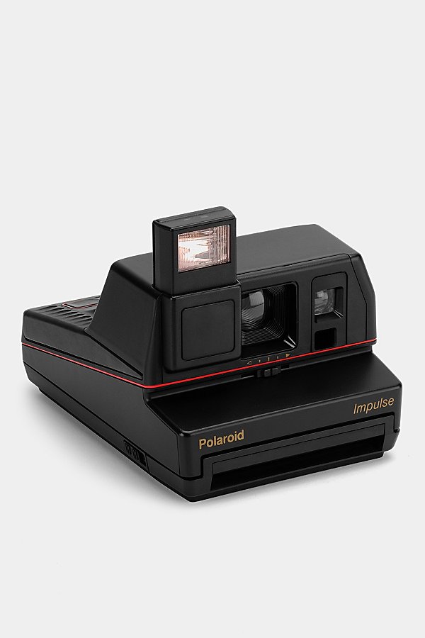 Polaroid Black Impulse Vintage 600 Instant Camera Refurbished By Retrospekt