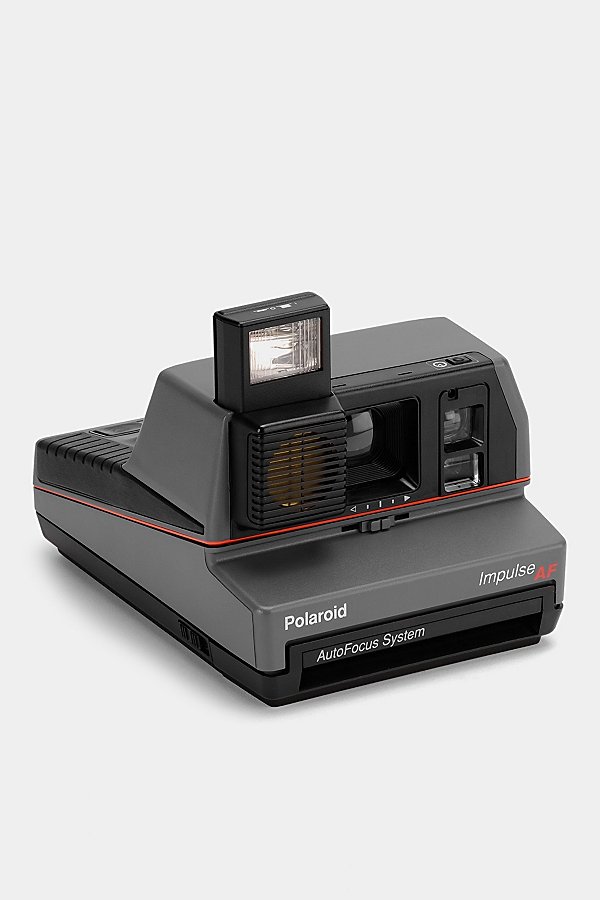 Polaroid Grey Impulse Autofocus Vintage 600 Instant Camera Refurbished By Retrospekt In Black