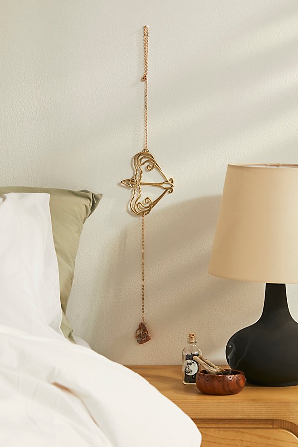 Ariana Ost Zodiac Wall Dangle In Sagittarius At Urban Outfitters In Gold